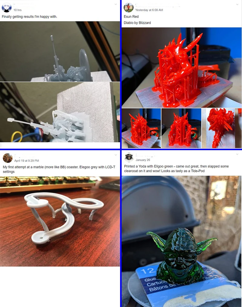 Sparkmaker УФ смолы 3d нити Lcd/sla 3d принтер печатные материалы медведь 320℃ супер твердая жидкость 500 г 405nm Uv Reisn 3d плесень
