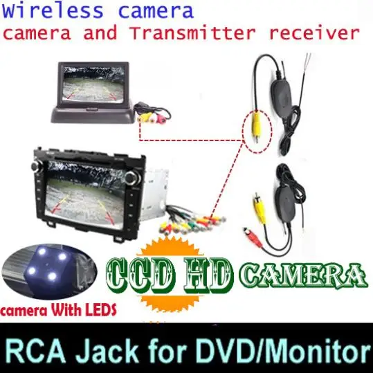 car3 wireless DVd Ccd HD 4 светодиода Автомобильная камера заднего парковки для Skoda ROOMSTER OCTAVIA TOUR FABIA Phaeton SUPERB GOLF JETTA BORA POLO Проводная Беспроводная - Название цвета: car3 wireless DVd