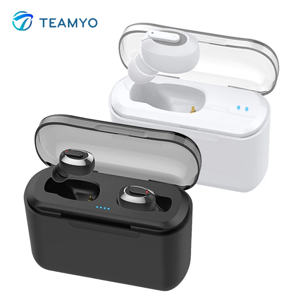 Комплект беспроводных Bluetooth наушников TEAMYO с одним/бинауральным аккумулятором TWS
