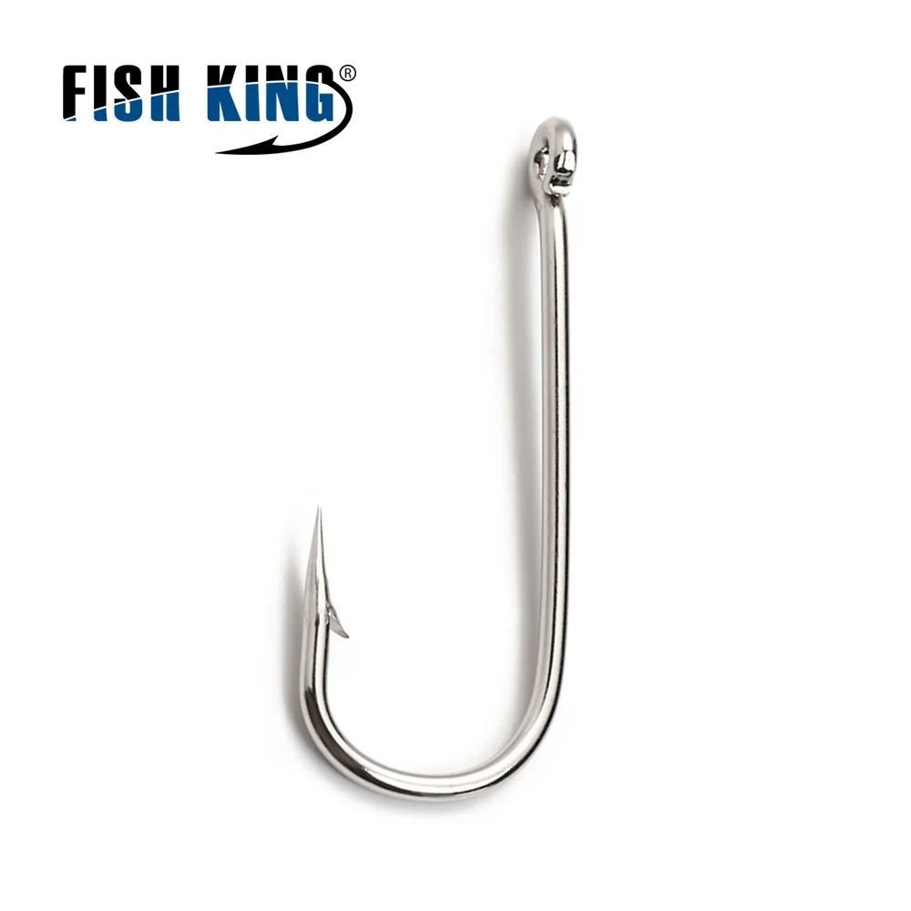 FISH KING 2335 круглый крючок из углеродистой стали 100 шт./лот 10 #-20 # острый с бородкой