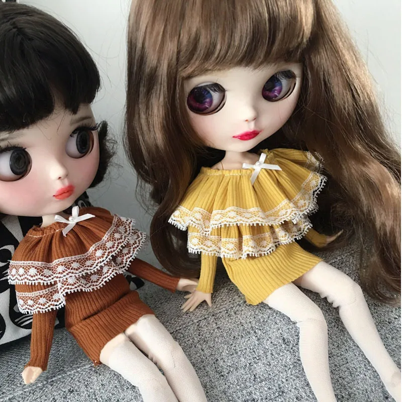 1 шт. Милая 1/6 Blyth Одежда для кукол Outifts для Barbies, Azone S, Obitsu 24 Куклы Аксессуары для одежды ручной работы