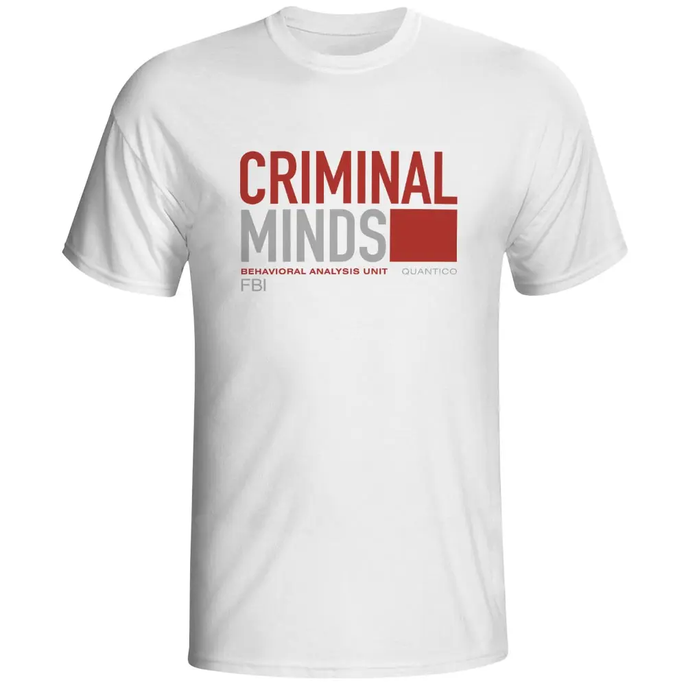 Забавная футболка с логотипом Criminal Minds Behavioral футболки героями мультфильмов