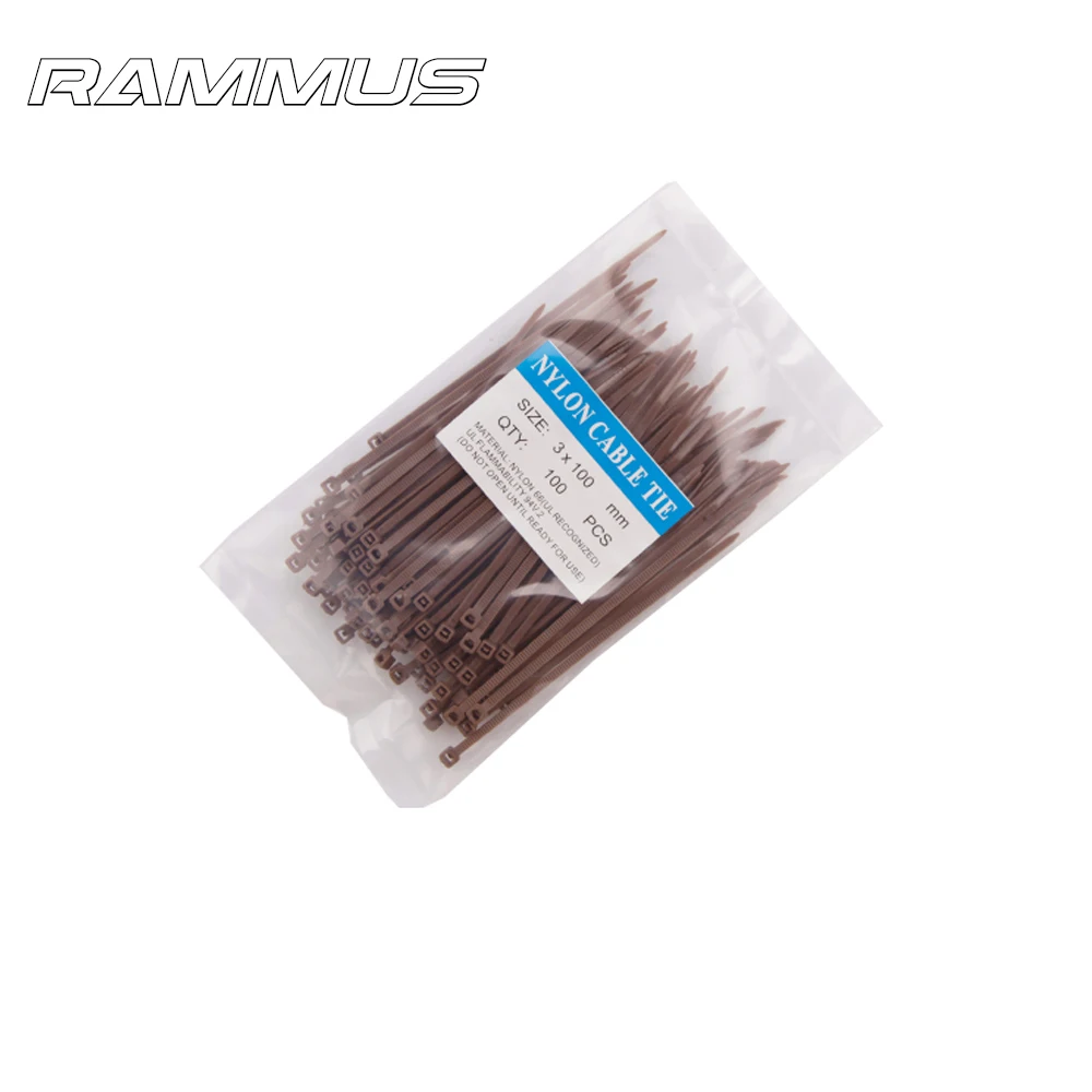 100pcs/bag Multi Size Plastic Nylon Cable Ties Wire Zip Tie Factory Standard Home Garden Electrcian Organizer Wrap Straps Kit