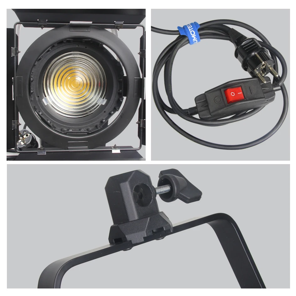 Светодиодный прожектор lumotech Fresnel 100WX3 + стандарт X3 чехол комплект для камеры