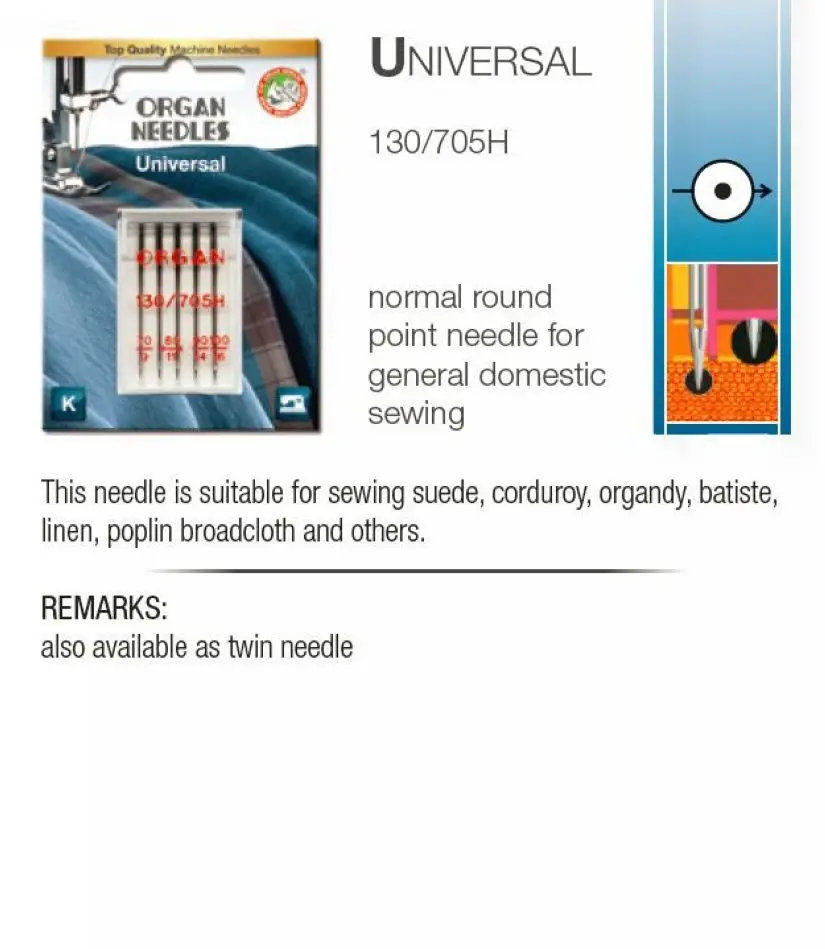 Вязальные иглы для шитья органов высококачественные машинные обычной ткани