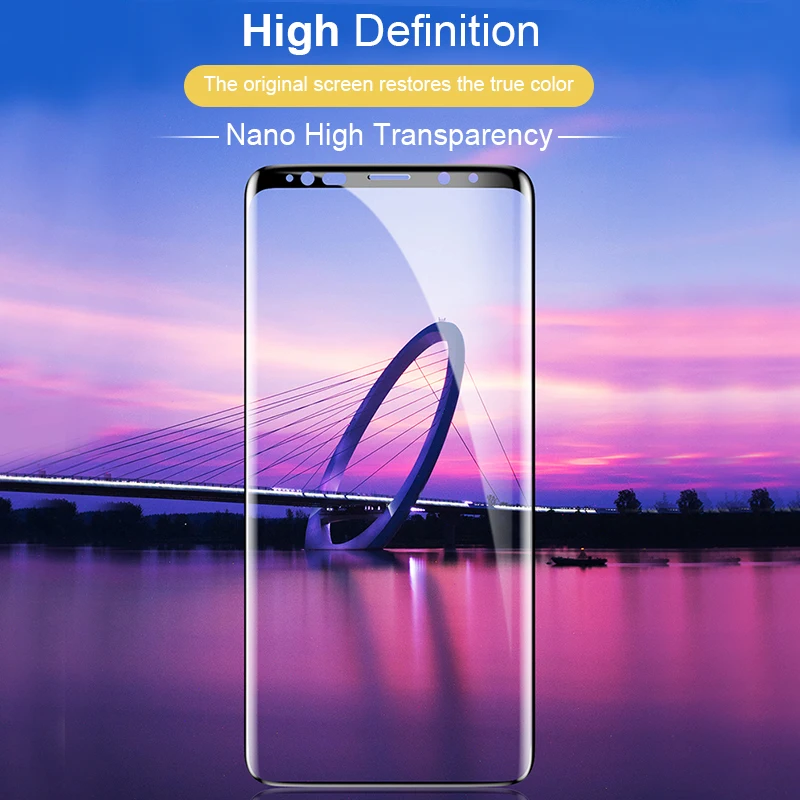RDCY 6D полностью клеевое изогнутое закаленное стекло для Samsung Galaxy S8 S8Plus защита