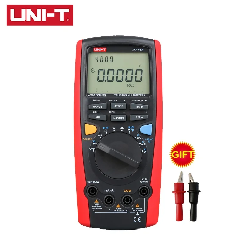 Цифровой мультиметр UNI-T UT71E Ture RMS автоматический диапазон 39999 напряжение