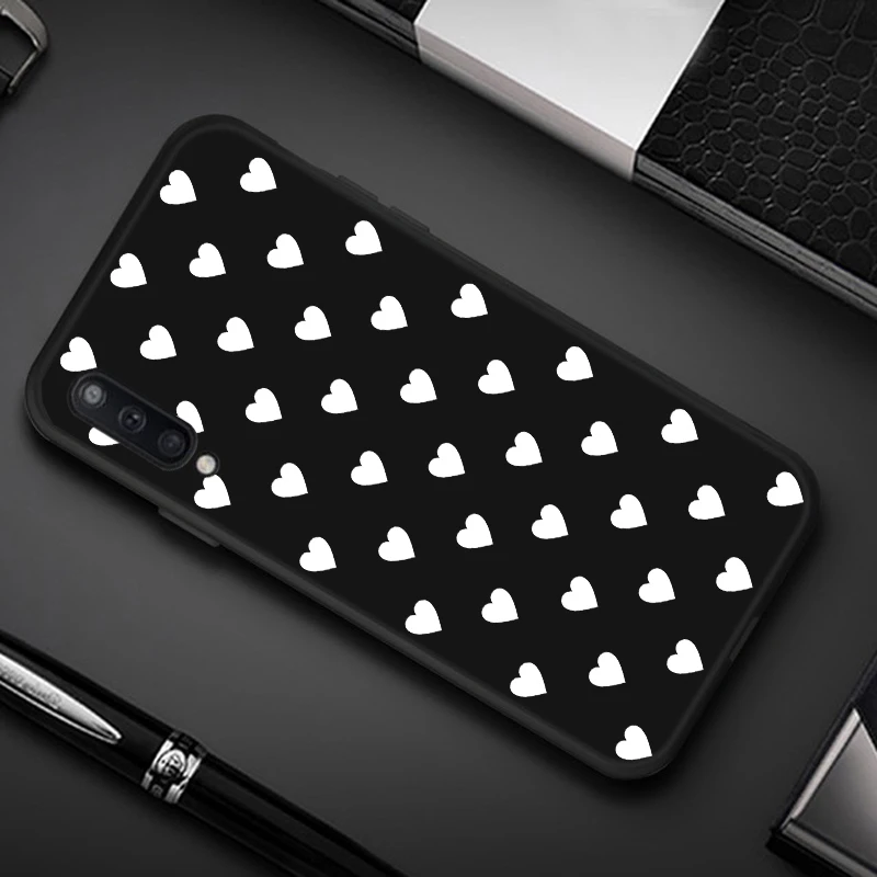 Конфеты задняя крышка чехол для samsung galaxy A50 A30 A70 A80 A10 A20 A40 A60 M10 M20 M30 M40 «любящее сердце» Простой Модный чехол для телефона