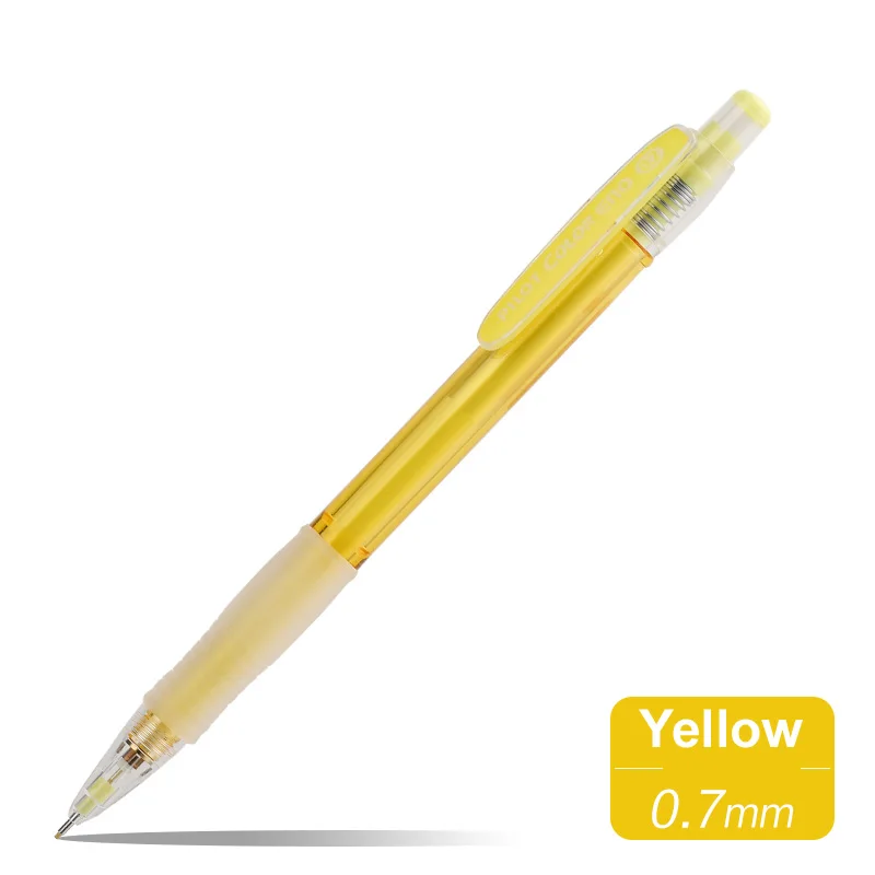 HCR-197 Yellow Pilot color Eno механический карандаш 0,7 мм Выдвижной цветной свинцовый автоматический карандаш для манги рисования Kawaii канцелярские принадлежности - Цвет: HCR-197 Yellow