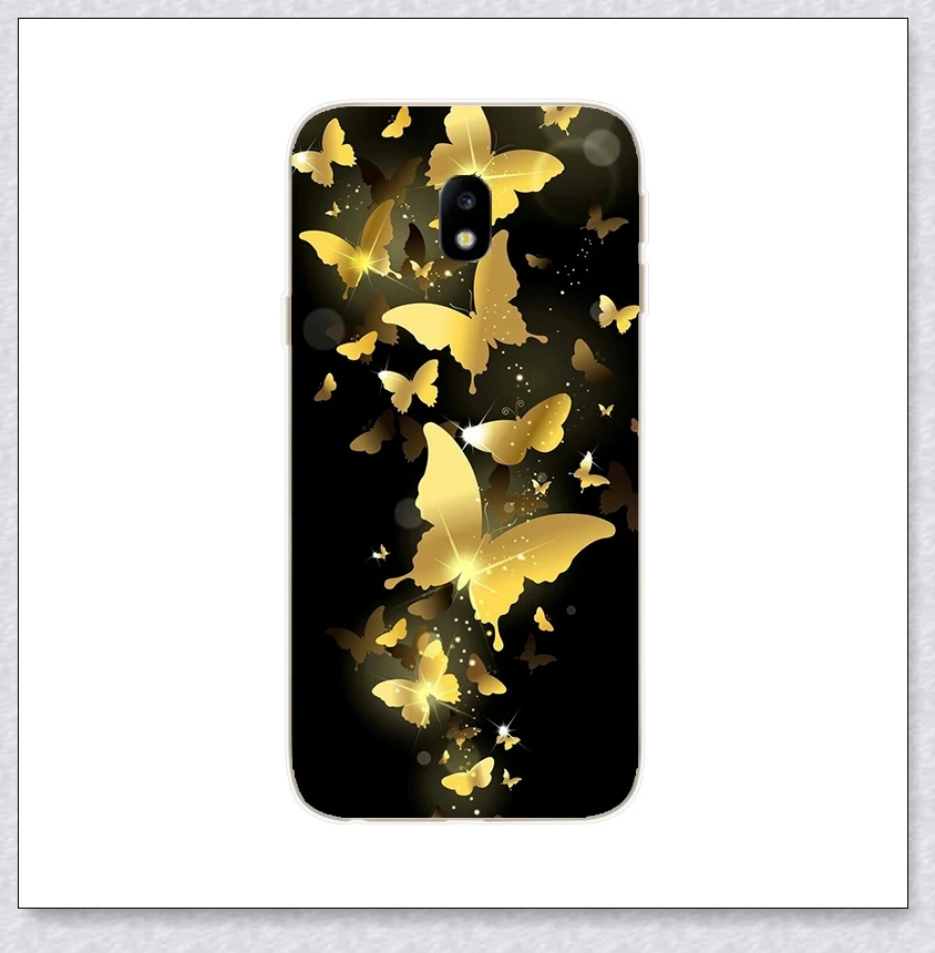butterfly Силиконовая крышка для samsung Galaxy J7 J730F J5 J530 J3 J330 F чехол мягкий TPU чехол s для samsung J 3 5 7 F Coque - Цвет: butterfly