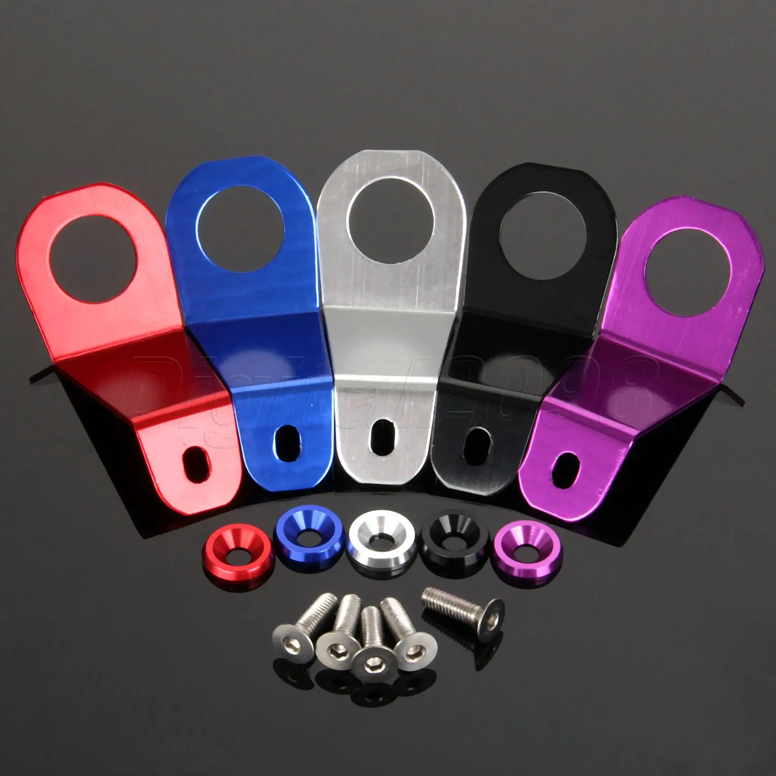 Гоночный настоящий авто алюминиевый радиатор кронштейн для крепления JDM стиль