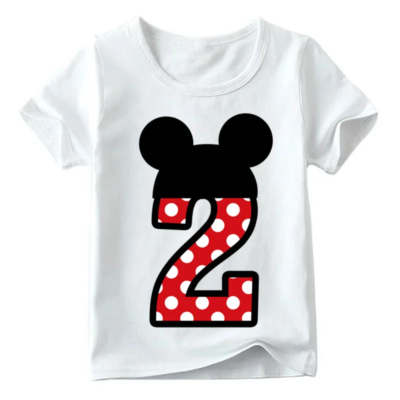 12 Kids Boys Girls T-shirt for Birthday Summer Children Clothing Funny T Shirt Tshirt Tees Tops Size 1 2 3 4 5 6 7 8 9 Year Present - Цвет: 12