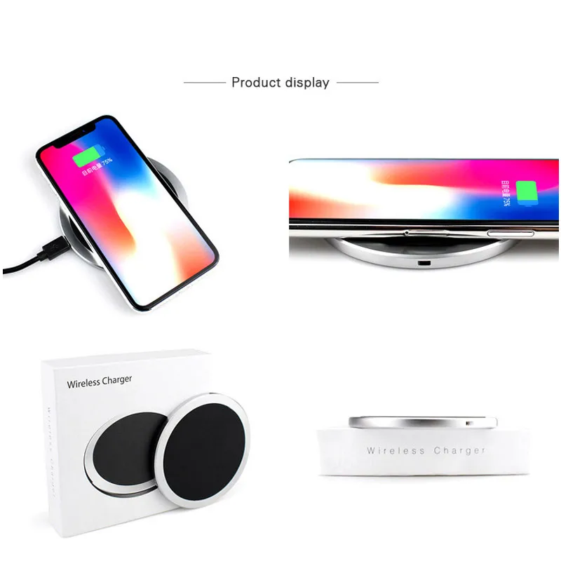 Беспроводное зарядное устройство для зарядки телефона адаптер quick charge 3 0 QC iphone X 8