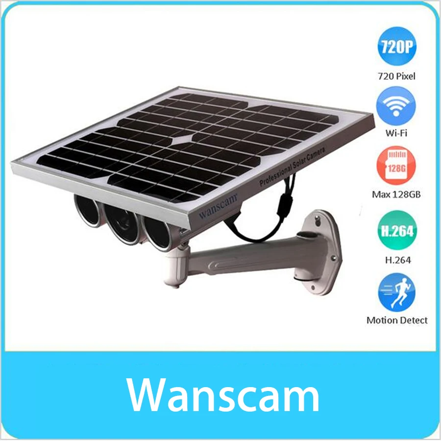 WANSCAM Солнечный Мощность Камера P2P Wi-Fi Водонепроницаемый HD H.264 Onvif ИК инфракрасный