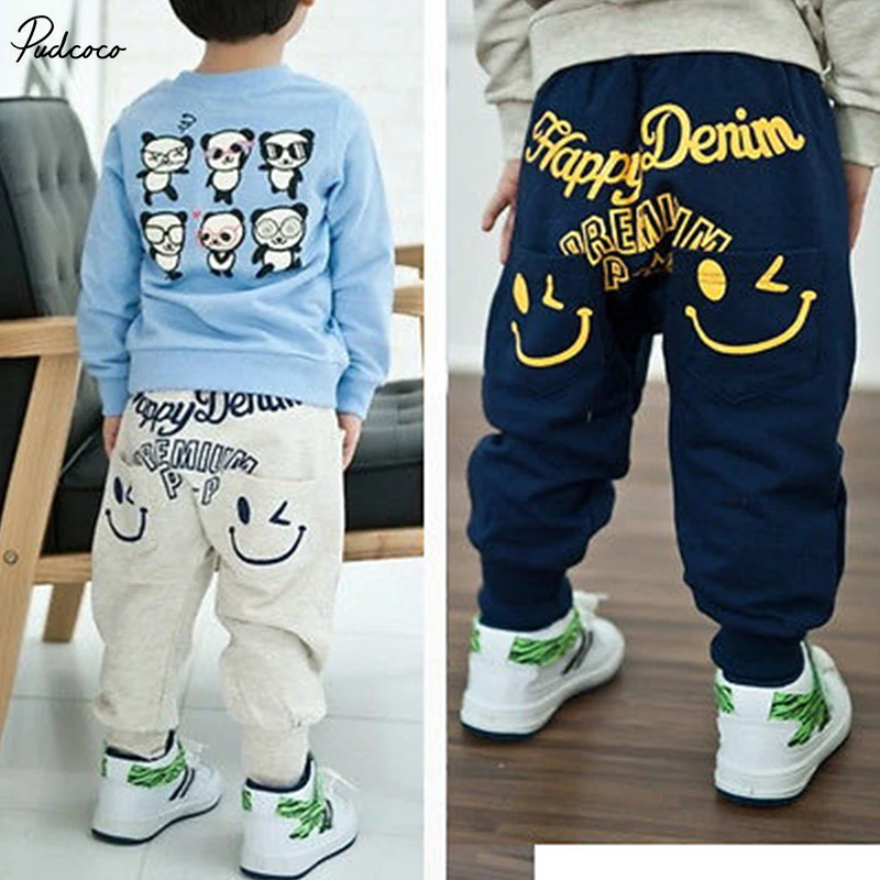 Дети новый год Мальчики Девушка Уникальный Улыбаясь Одежда Шаровары Брюки