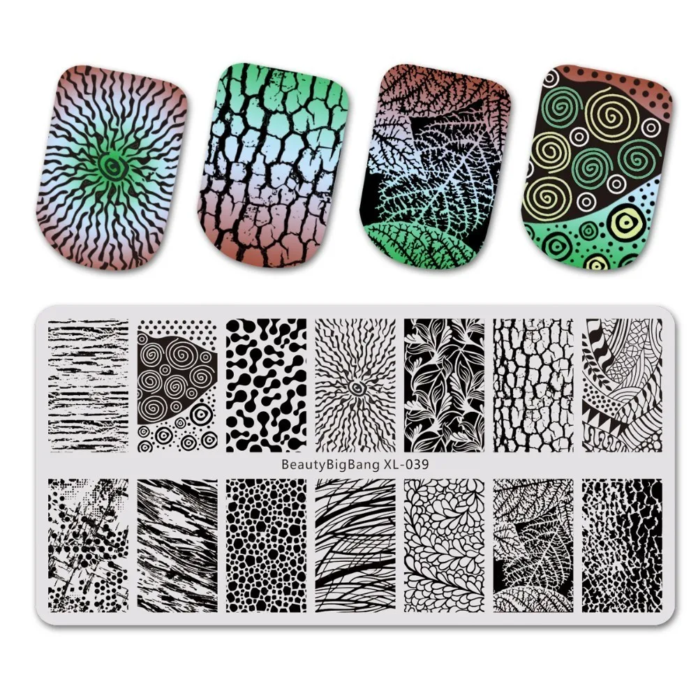 39 BeautyBigBang луна, звезды, солнце, единорог, штамповочная пластина 6*12 см, высокое качество, нержавеющая сталь, штамповка для ногтей, штамп для дизайна ногтей - Цвет: 39