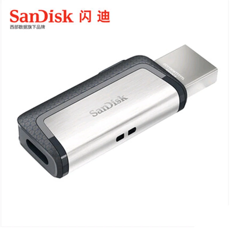 Sandisk 128 ГБ SDDDC2 высокоскоростной USB флеш накопитель Type C USB3.1 с двумя накопителями OTG