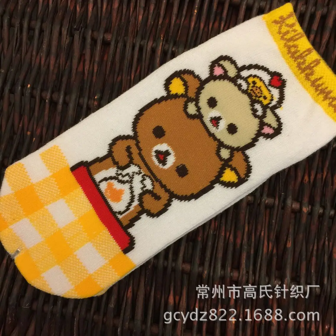 Мультяшные носки с принтом Rilakkuma korilakkuma Kiiroitori милые забавные новинки harajuku сельский ветер повседневные мягкие удобные весна-лето