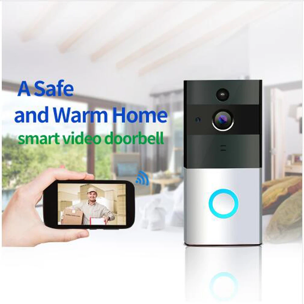 Ip-камера 720 P, умный, wifi, дверной звонок, беспроводной видео-телефон, дверной телефон, ночное видение, двухстороннее аудио, водонепроницаемый, для домашней безопасности, детский монитор