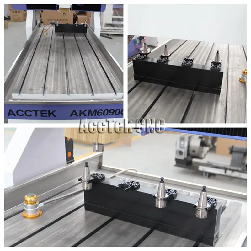 China ATC Manufacturer ball screw mini cnc router with 4pcs tool magazine 6090 | Инструменты
