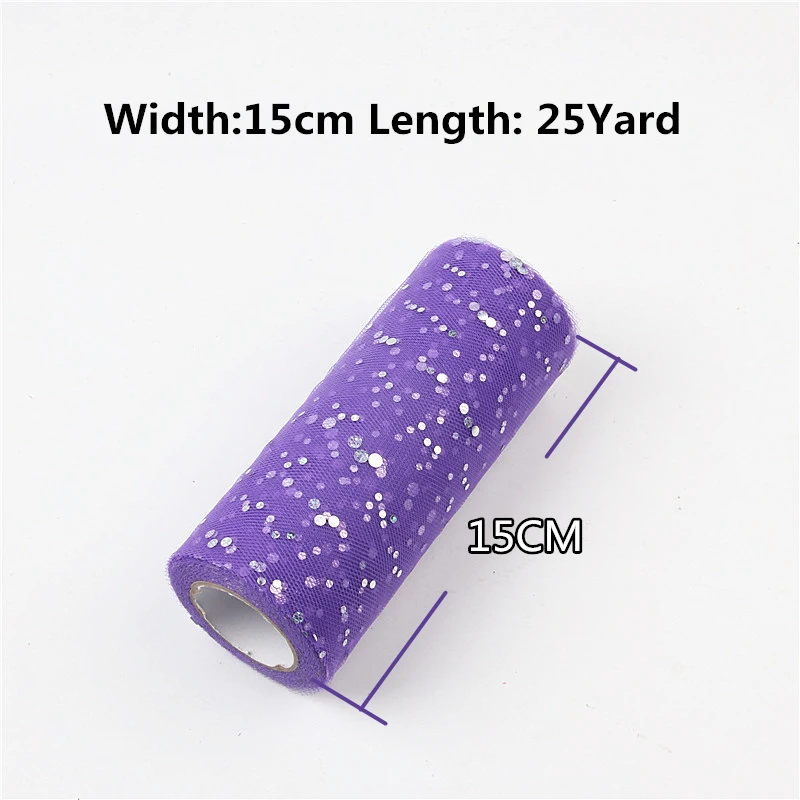 Круглая блестящая органза 15 см * 25 ярдов|decorative decorative|decorative home decordecoration party |