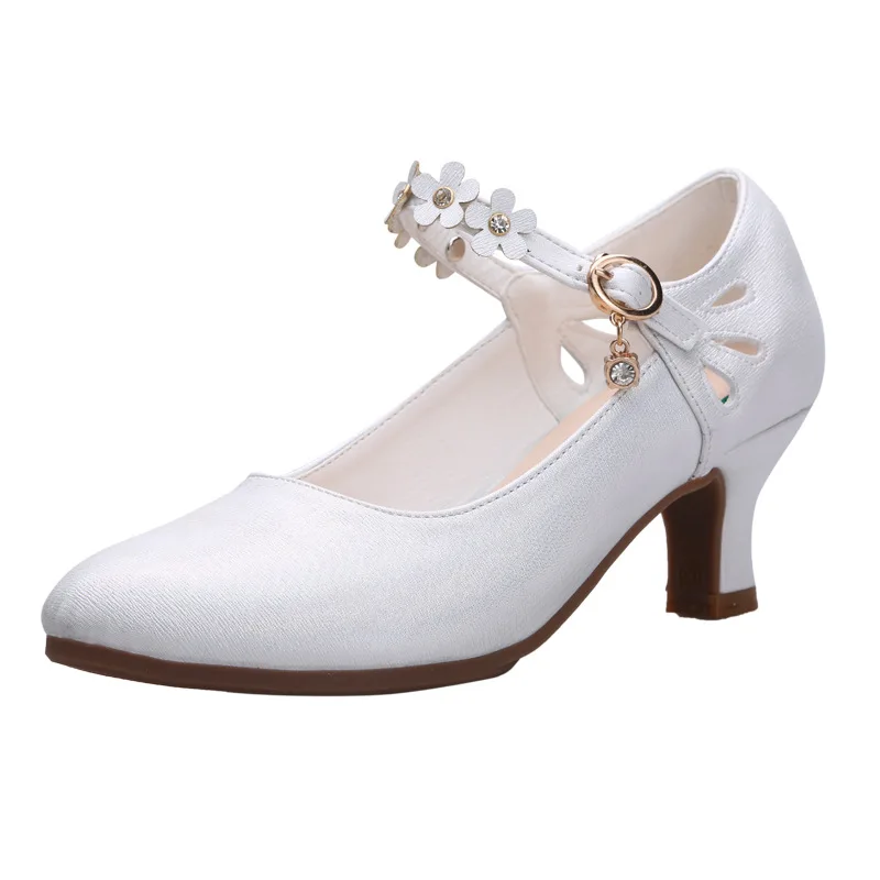 USHINE brown/black/ red/white heel 5.5cm outdoor exercise teacher dance shoes square dance shoes sneakers casual shoes for woman