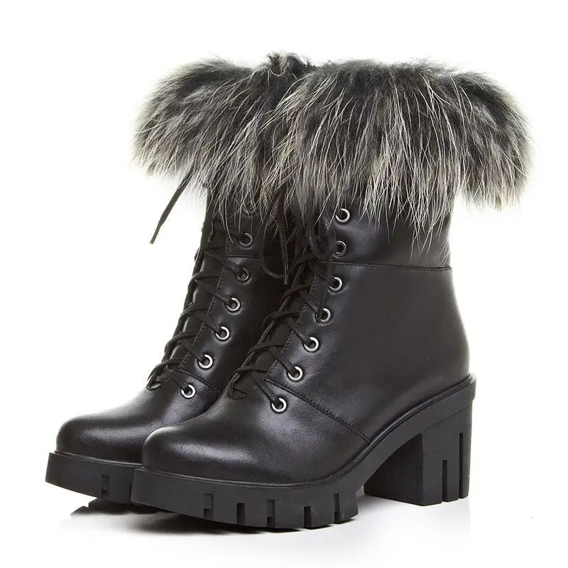 women real leather ankle boots new arrival elegant high-end atmosphere simple knots short shoes popular hoof heels | Обувь
