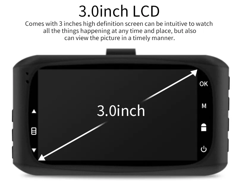Denicer Автомобильный видеорегистратор 1920x1080P Разрешение Novatek 96658 Dashcam 170 градусов широкоугольный Автомобильный видеорегистратор регистратор DVR