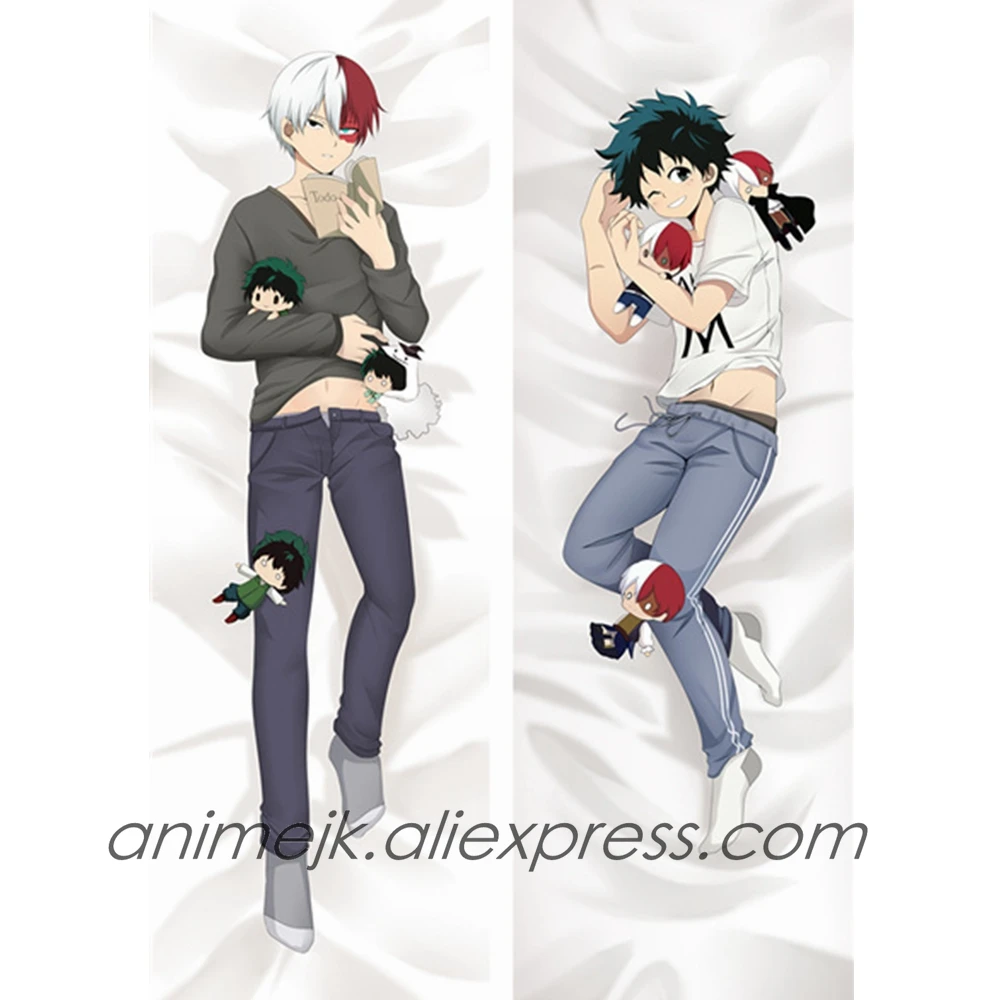 Аниме JK My Hero Academy Midoriya Izuku Todoroki Shoto мужской дакимакура наволочка для тела чехол для подушки One For All Hug Чехол
