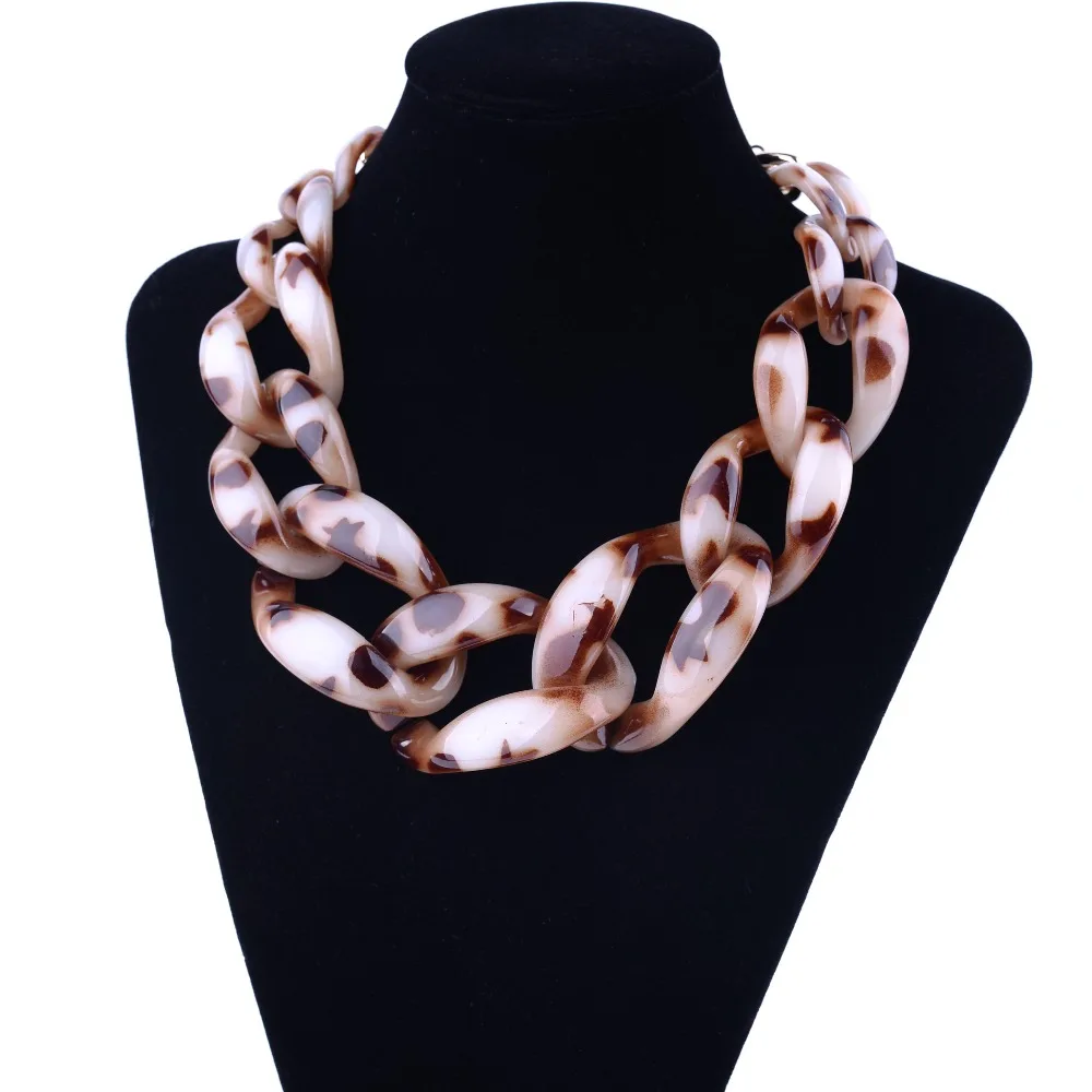 Женское массивное ожерелье BOJIU цепочка ювелирные изделия Ожерелье NK1025|chunky