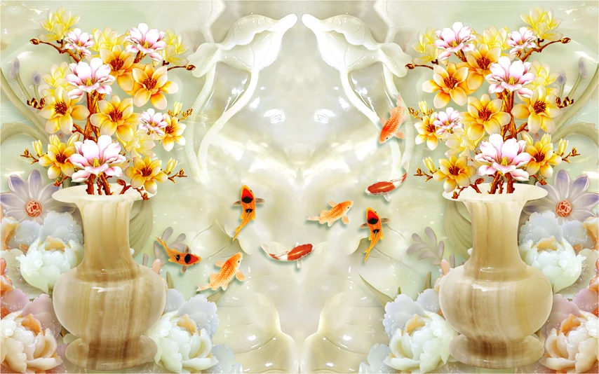 Фото 3D занавески для гостиной окно Магнолия современные гостиной|Занавески| |