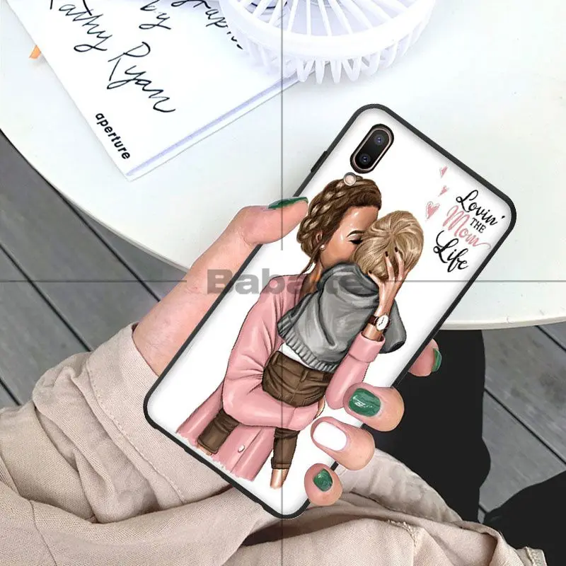 Чехол для телефона Babaite с коричневыми волосами маленьких мам и девочек чехол ViVo X21
