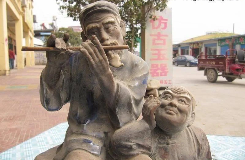 11 &quotКитайская народная керамика фарфор WUCAI любезный старый человек Пипин для