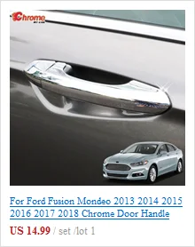 Для Ford Fusion Mondeo 2013 Chrome передние противотуманные Foglight КРЫШКА лампы Отделка украшения интимные аксессуары стайлинга автомобилей