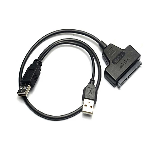 

USB 2.0 to 2.5inch 22 7+15 Serial ATA SATA 2.0 HDD/SSD Converter Cable Adapter