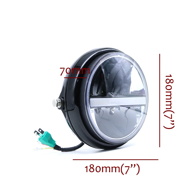 Мотоцикл светодиодный налобный фонарь AC/DC 12V мотоцикл цинковый сплав головной