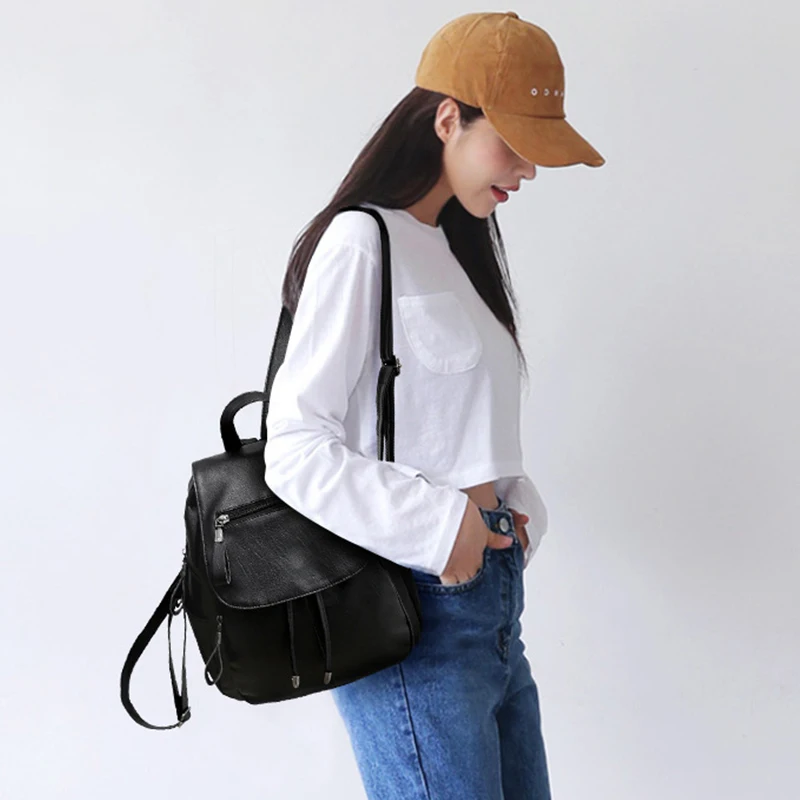 Для женщин рюкзак высокое качество из искусственной кожи Mochila Escolar Школьные ранцы