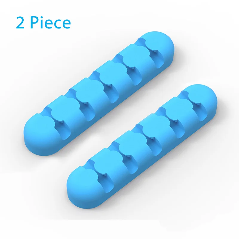 bluex2 AIFFECT, силиконовый держатель для сматывания кабеля, кабельный органайзер, кабель для организации рабочего стола, устройство для хранения проводов, настольный органайзер для проводов - Цвет: bluex2
