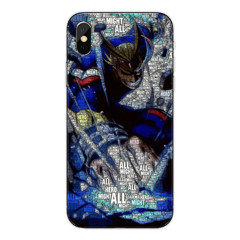 TPU O meu Heroi Academy аниме Coque Telefone Da Tampa Do чехол для корпуса Para O iPhone Da Apple XS MAX XR X 8 Plus 7 alem de 5 6 Coque - Цвет: TPU