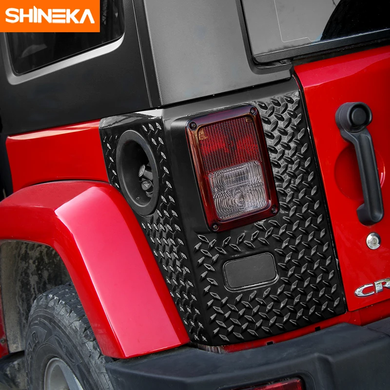Автомобильный задний фонарь SHINEKA защитная накладка из АБС-пластика для Jeep Wrangler