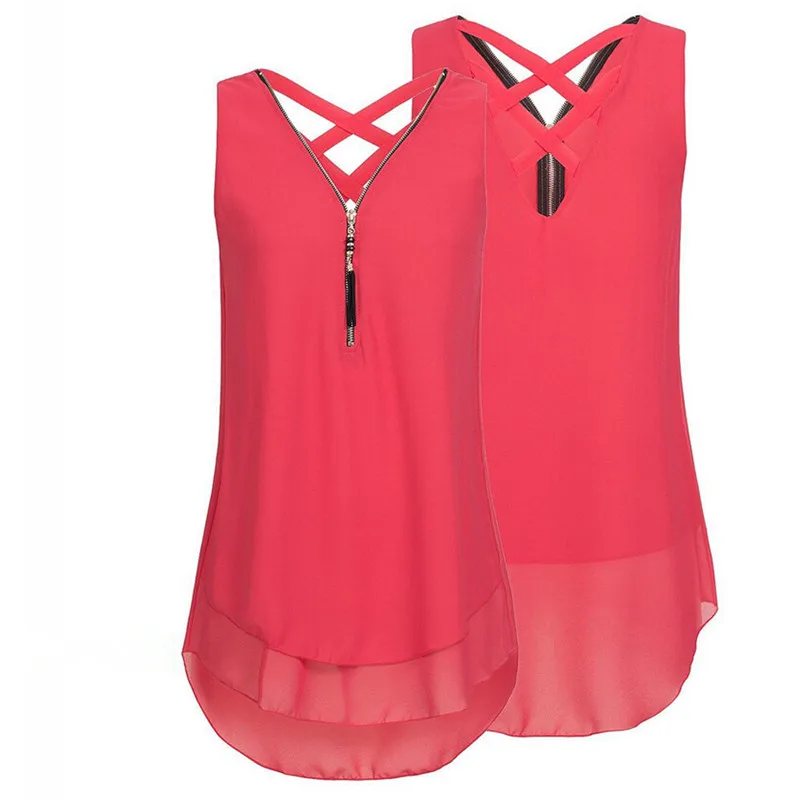 Женская свободная майка без рукавов летняя футболка с v-образным вырезом и