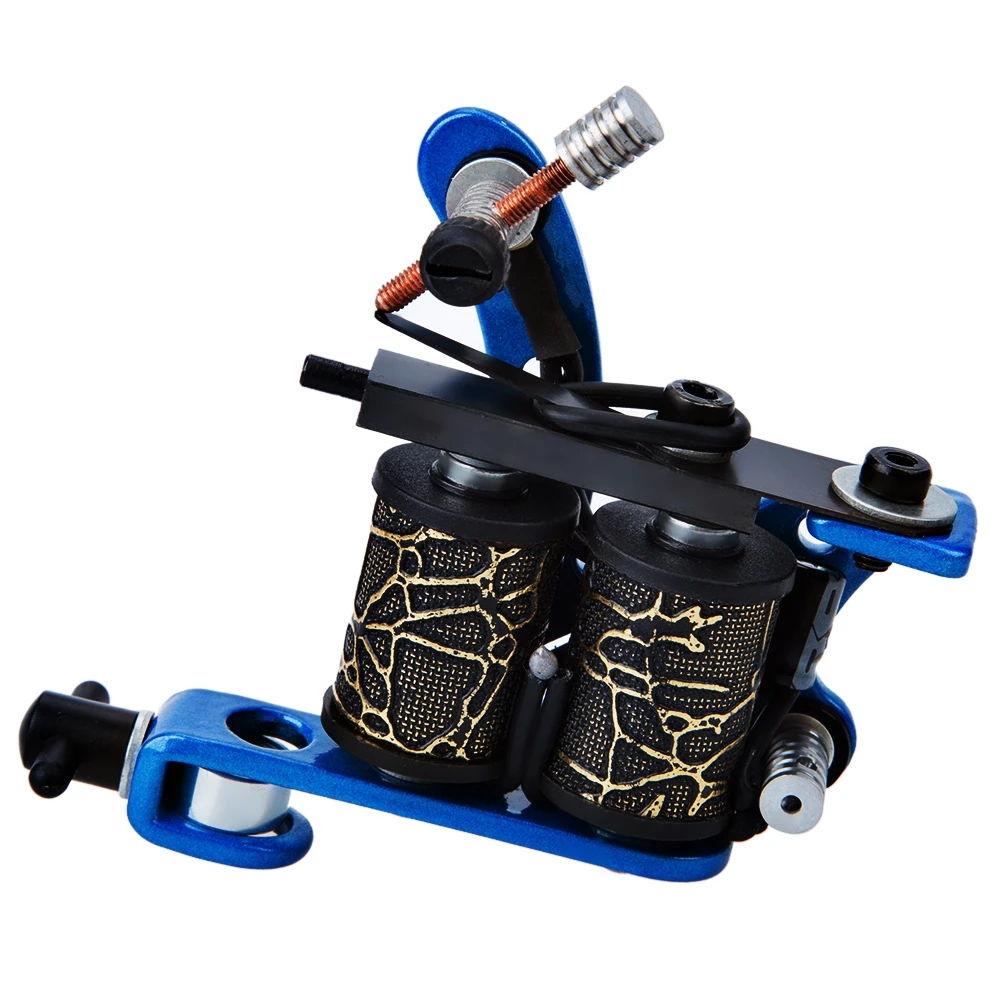 Профессиональный чугун татуировки Gun 10 Обертывания Катушки Liner Shader|tattoo machine gun|10 wrap