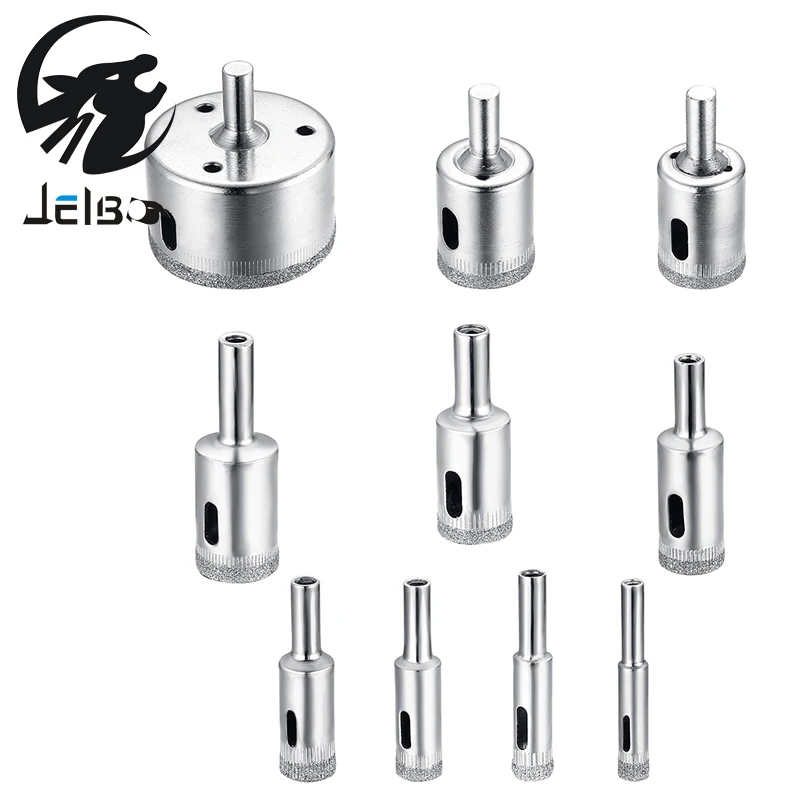 Jelbo 10 Pcs/set Glass Drill Tools Ceramic Tile Marble Open Hole Bits for Metal Screw Extractor Mini Hand | Инструменты