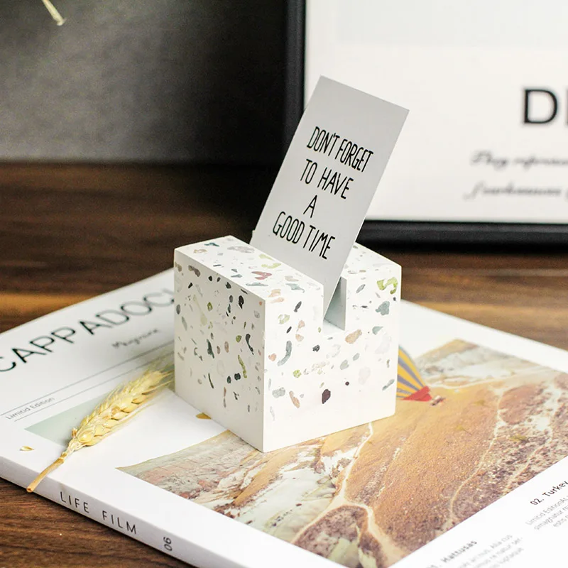 

Силиконовый держатель формы, Terrazzo дизайн бетона визитница формы, офисные принадлежности Инструменты