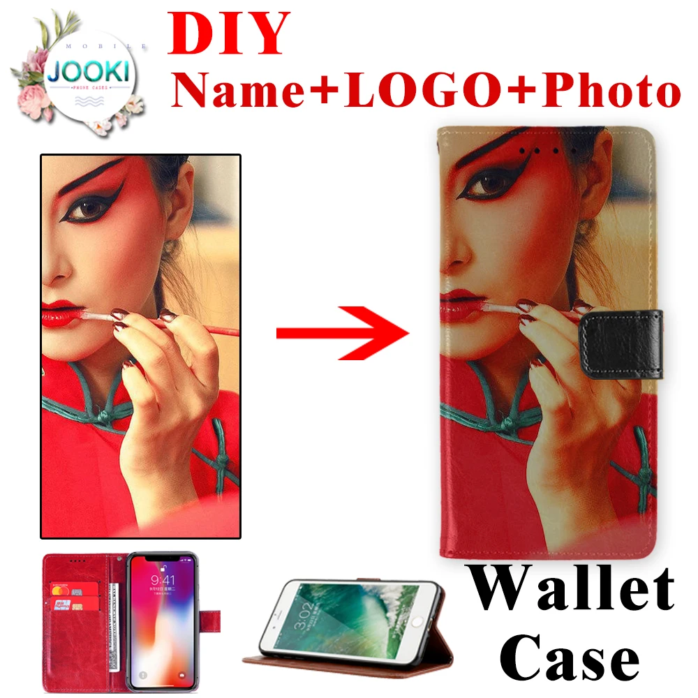 Ulefone Note 7 кожаный чехол для телефона с индивидуальным принтом DIY Note7 кошелек