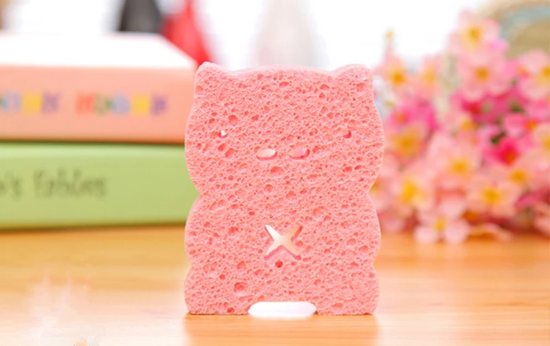 pink little pig Высокое качество Экологичные супер мягкие детские Банные губка детская ванночка кисть прекрасный фигуры животных губка для ванны eponge Bebe - Цвет: pink little pig