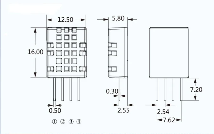DHT22 AM2302 DHT11 AM2320 Digital Temperature Humidity Sensor Module Board Ultra-low Power High Precision 4PIN 4P