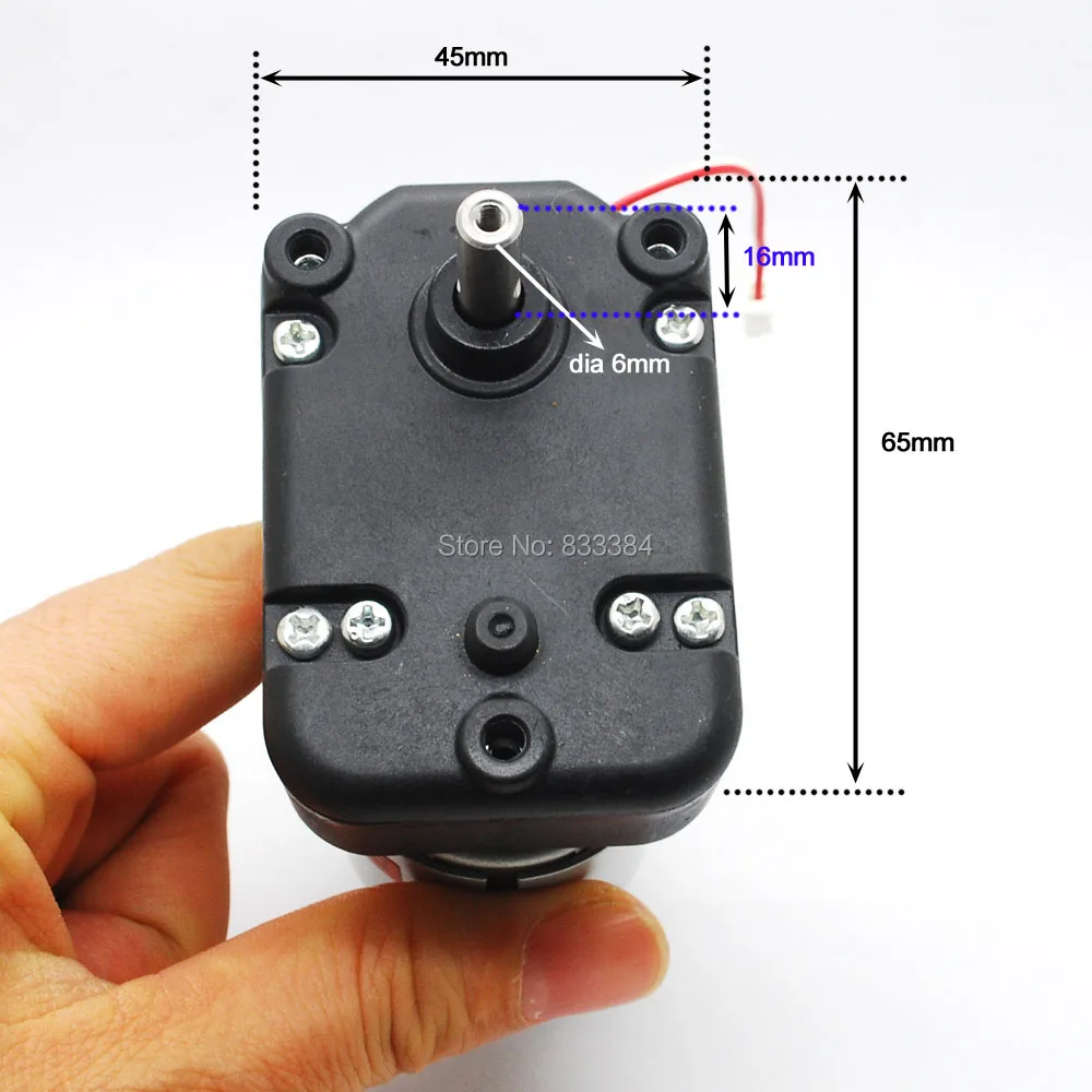 Новый mitsumi 545 DC Двигатель 7 шрифт все металлические Шестерни DC12-30V 55-120 об./мин. ED 8kg. f.