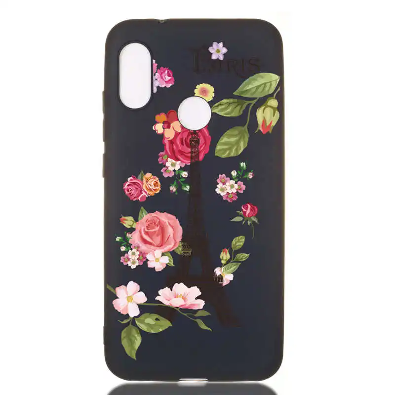 Чехол для Xiaomi Mi A2 Lite силиконовый мягкий ТПУ чехол с цветочным принтом Защитные