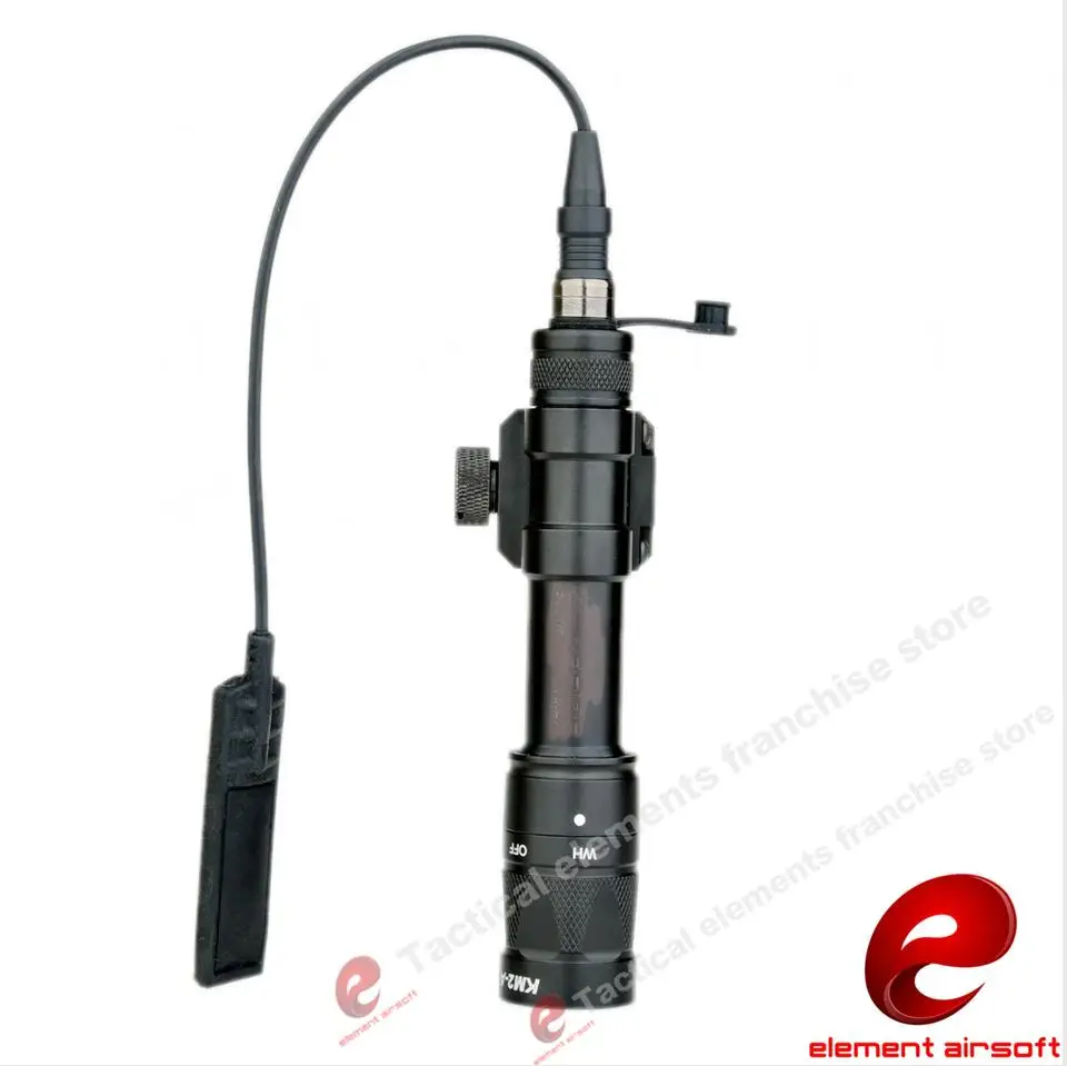 Element Airsoft оружие пистолет Скаут светильник светодиодный M600W охотничий фонарь Softair Тактический светильник EX377 - Цвет: Черный